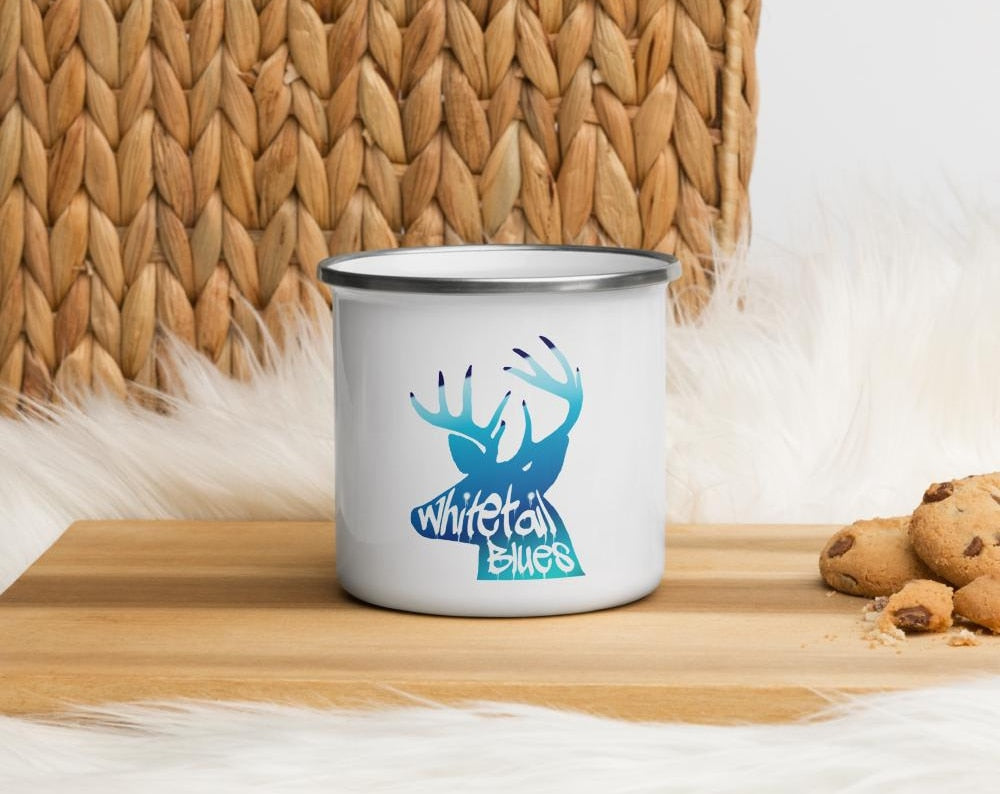 Whitetail Blues Camping Mug